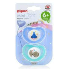 Pigeon Mini Light Pacifier 6+m Medium 2s