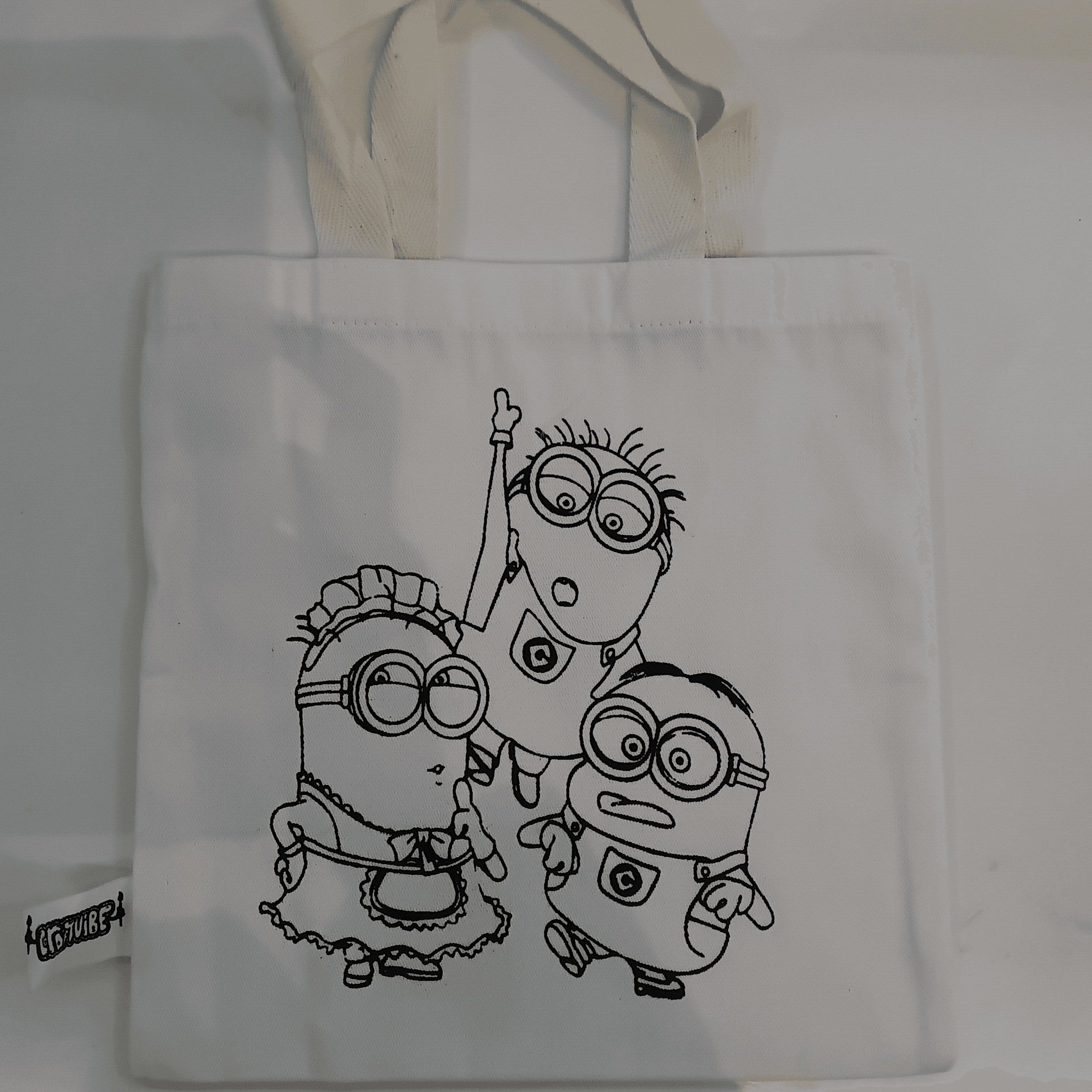 Canvas Bag Painting Minions Design