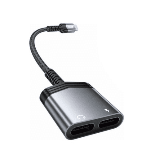 Go-Des - 2 in 1 Lightning Charging and Audio Adapter (GD-UC070)