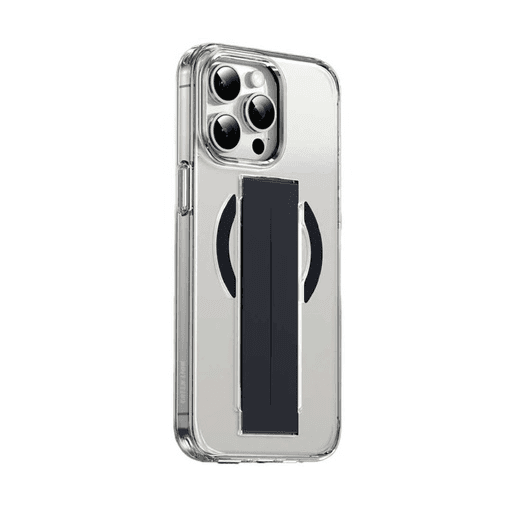 COVER MAGSAFE GRIP CASE FOR IPHONE 16 SERIES- CLEAR BLACK GREEN LION