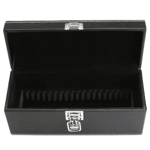 PU Leather Coin Storage Box for PCGS NGC Graded Coins
