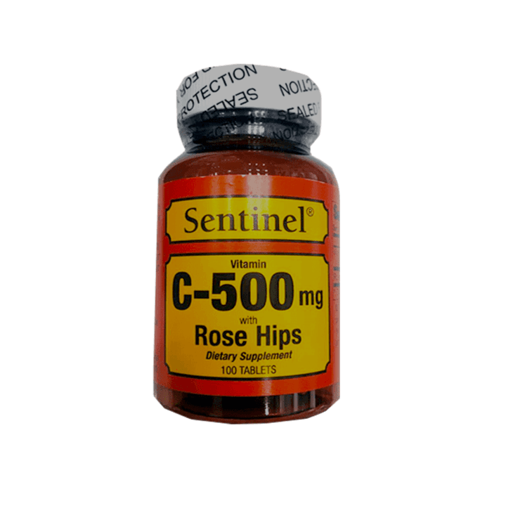 Sentinel Vitamin C 500Mg (Rose Hips & Vitamin E)