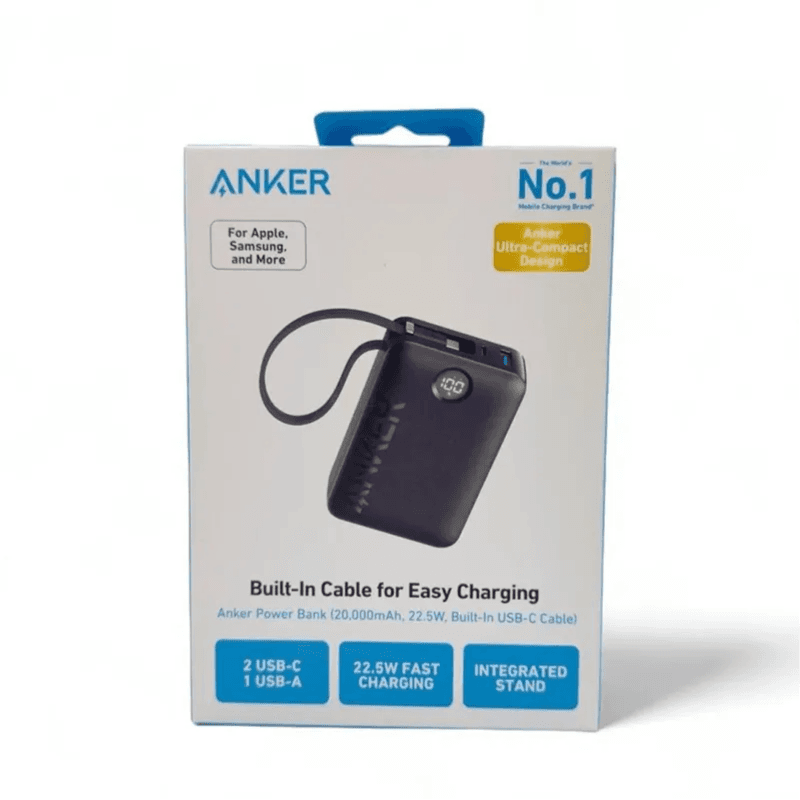 ANKER 20000mAh  22.5W Power Bank High Speed Charging wit USB-C Cable