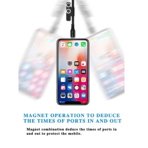 FONENG - 3 IN 1 MAGNETIC SUCTION CHARGING CABLE (X62)