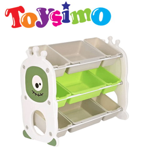 Green Eco-friendly Plastic Children's Storage Rack