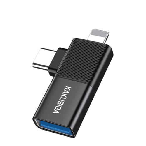 KAKUSIGA - 2 IN 1 USB 2.0 ADAPTER iP & USB-C (KSC-1410)
