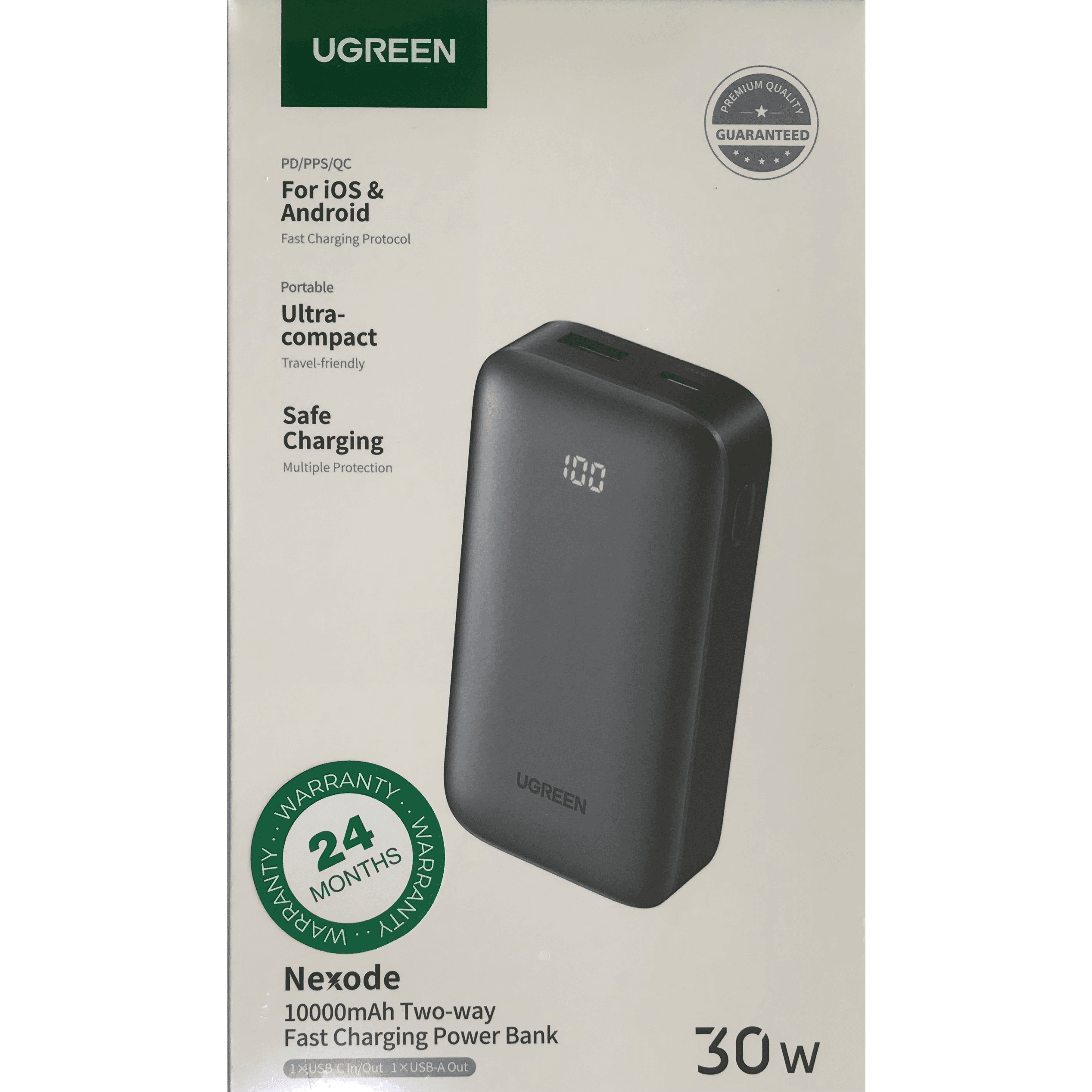 UGREEN 30W Nexode Two-Way 10,000 mAh Battery Fast Charging Power Bank