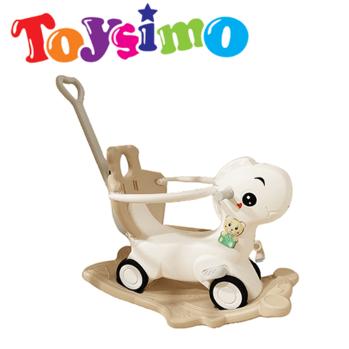 Brown 3 in 1 Dinosaur Rocking Horse