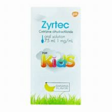 Zyrtec 1mg/ml Syrup 75 Ml