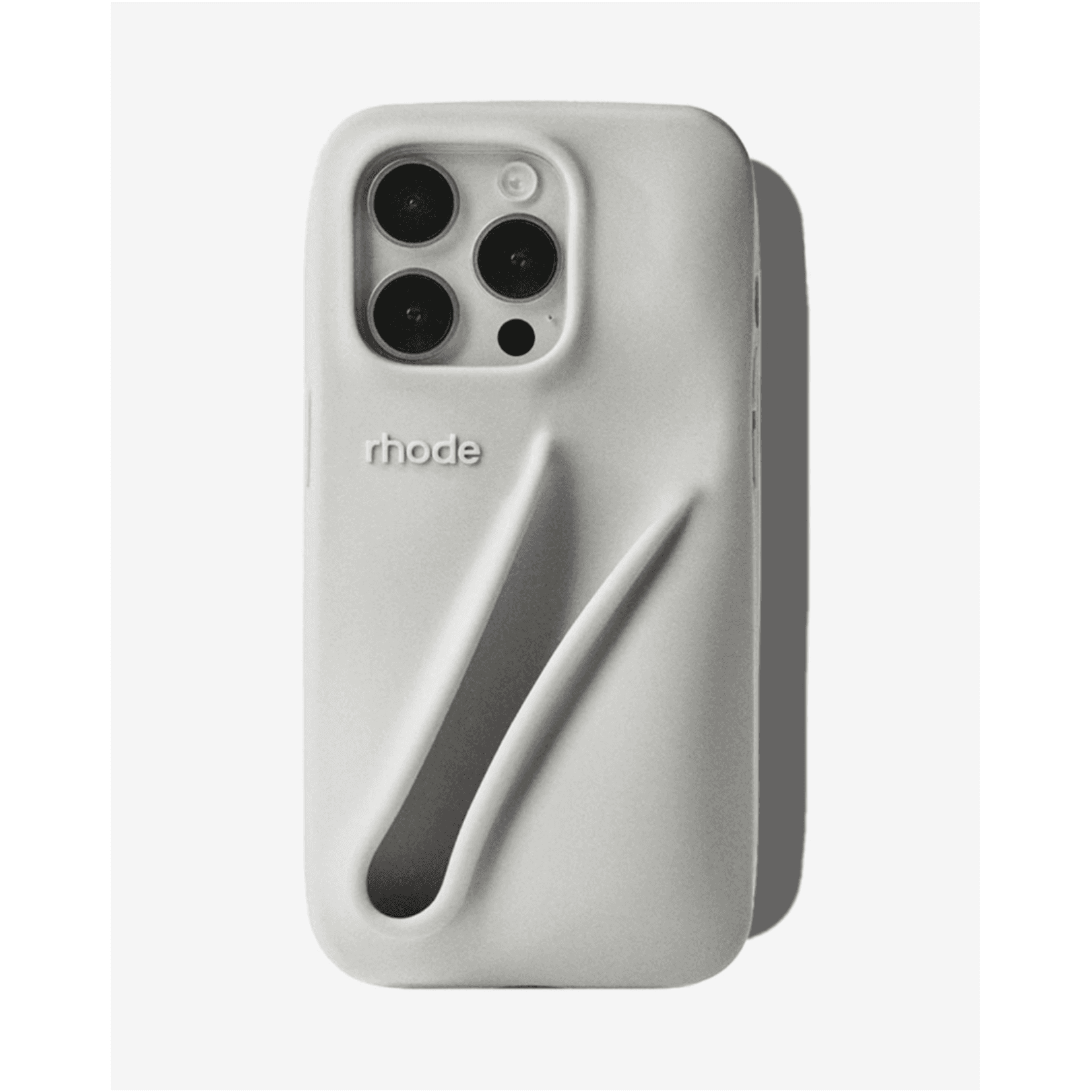 جراب RHODE LIP CASE IPHONE 13 PRO بدون لون الشفاه باللون الرمادي
