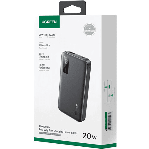 UGREEN 10000mAh PD-20W Two-way Fast Charging Power Bank