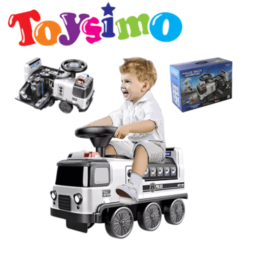 2-in-1 Police Truck with Track Set