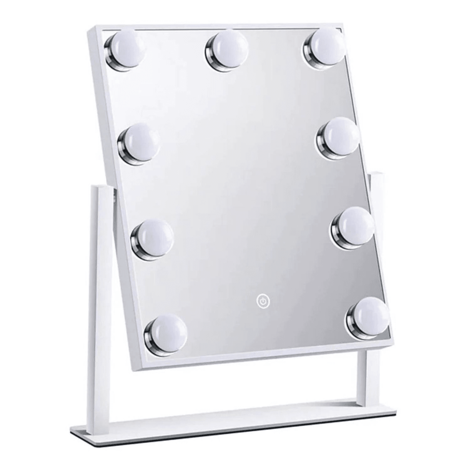 Glam Shine Makeup Mirror 9 LED Lights Green Lion-white