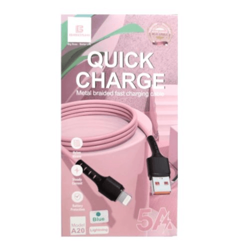 BIBOSHI - USB TO LIGHTNING QUICK CHARGE CABLE (A20) (Blue)