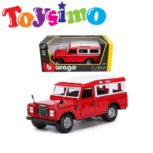 Bburago 1:24 Land Rover Defender Red Diecast Model