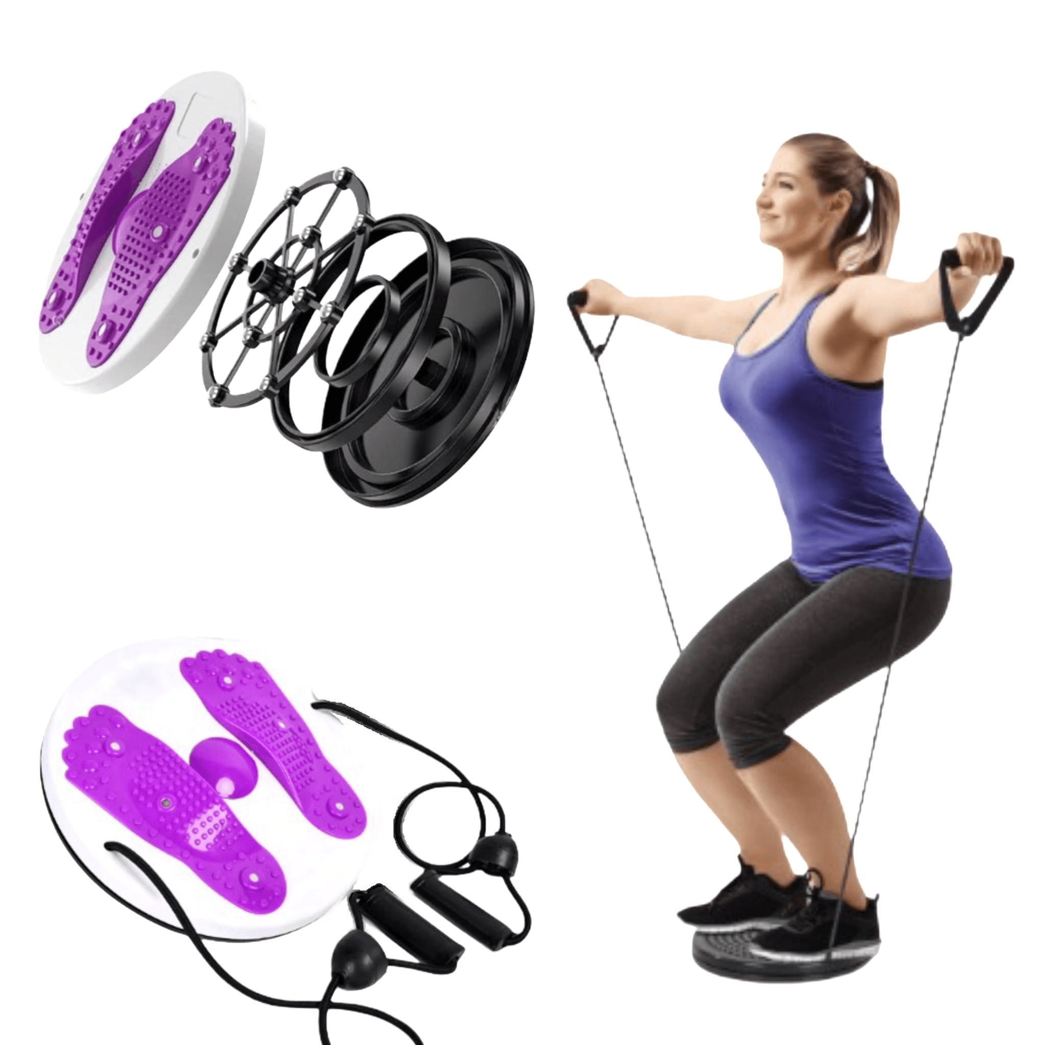 Sporty One-piece Cylinder Waist, Home Training Gym Equipment - Te14