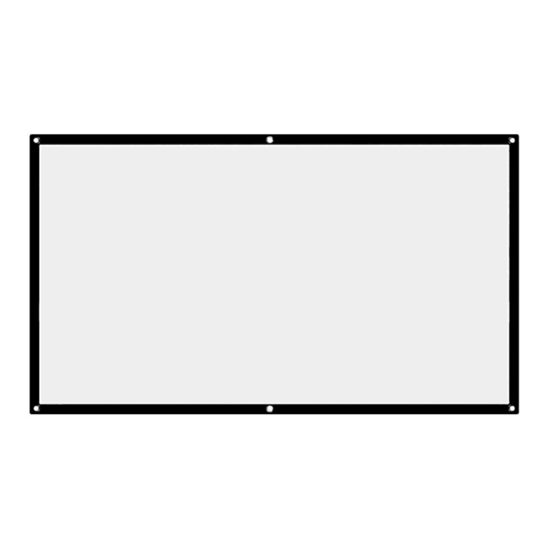 182.88 cm 16:9 HD Foldable Portable Projector Screen - Indoor/Outdoor, Anti-Crease, Wide Viewing Angle