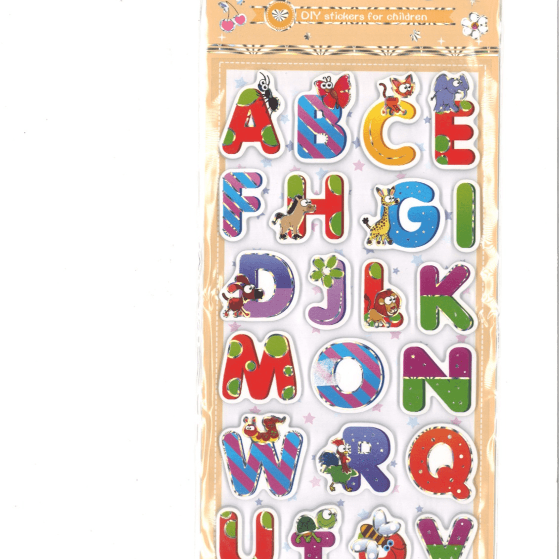 English alphabets DIY stickers 