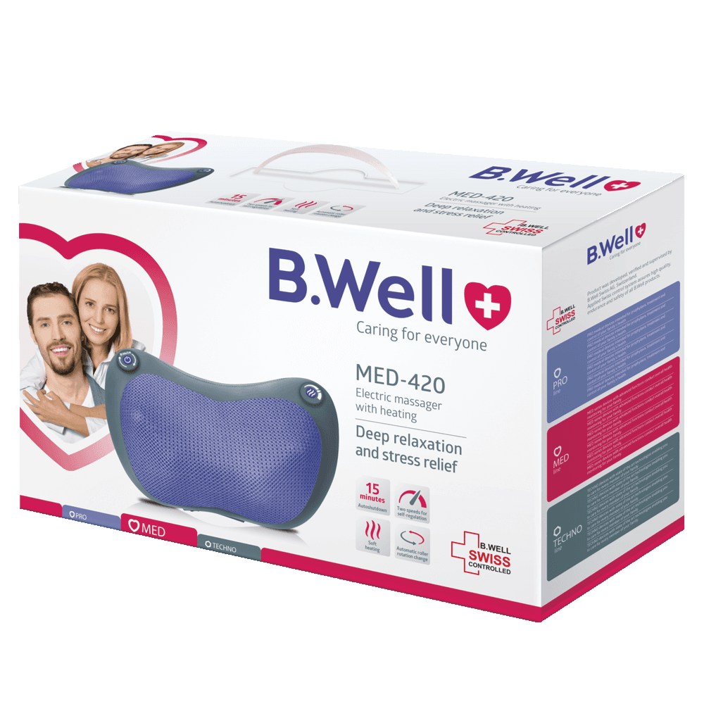 B.WELL ELECTRIC MASSAGER WITH HEATING MED-420