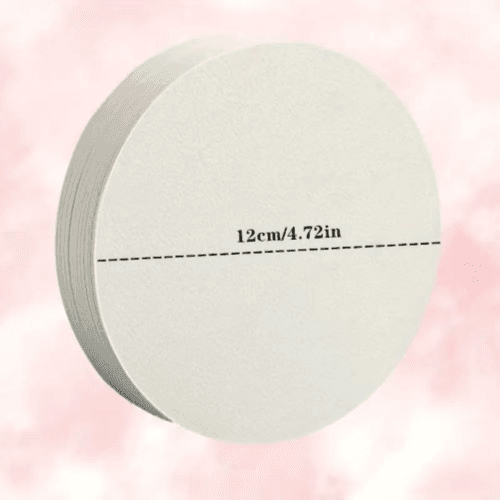 Premium Watercolor Paper Postcards 50pcs Round Shapes