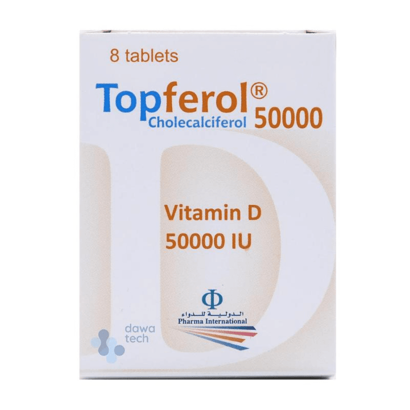 Topferol Vitamin D 50000 Iu Tab 8 s