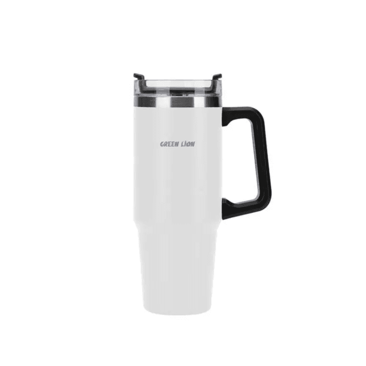 Green Lion Vacuum Travel Mug 900ML-white