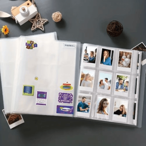 288 Pocket Clear Postcard Organizer & Mini Photo Album