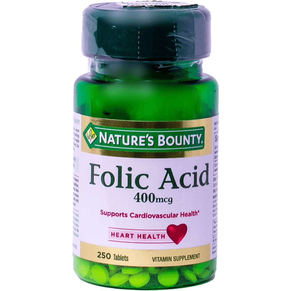 Nature's Bounty Folic acid 400mcg 250 tablets