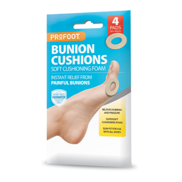Profoot Bunion Cushions Soft Cushioning Foam For Instant Relief Of Painful Bunions 4 Pads