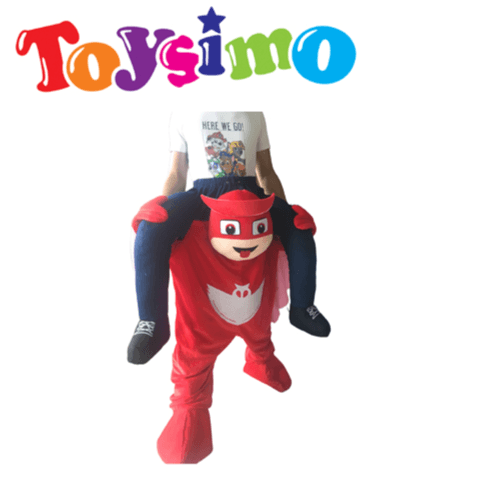 ملابس ناعمة من PJ Mask باللون الأحمر للكبار