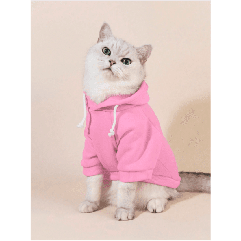 Hoodie for cats and dogs Pink