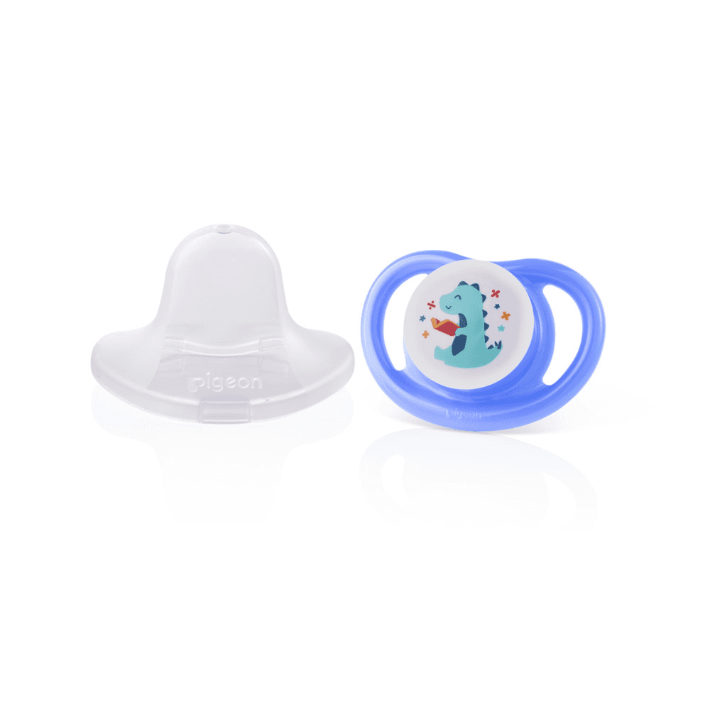 Pigeon Mini Light Boy Pacifier Size S 0+ Months Dinosaur Decorated Ref 79903 1pcs