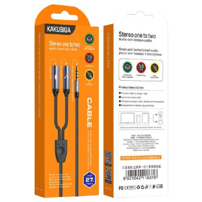 KAKUSIGA - Stereo One To Two Audio Conversion Cable (KSC-570)