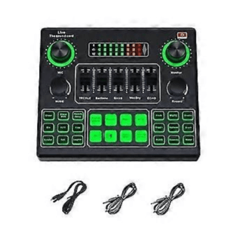 Sound Card With Voice Changer Sound Effects Mixer