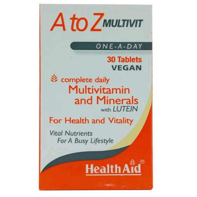 المساعدات الصحية الفيتامينات A-Z 30'S