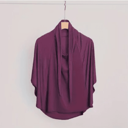 Women's Jersey Instant Hijab - Purple