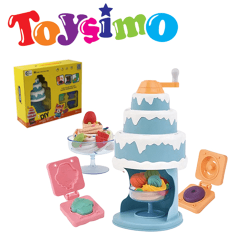 DIY Color Dough Cake Playset