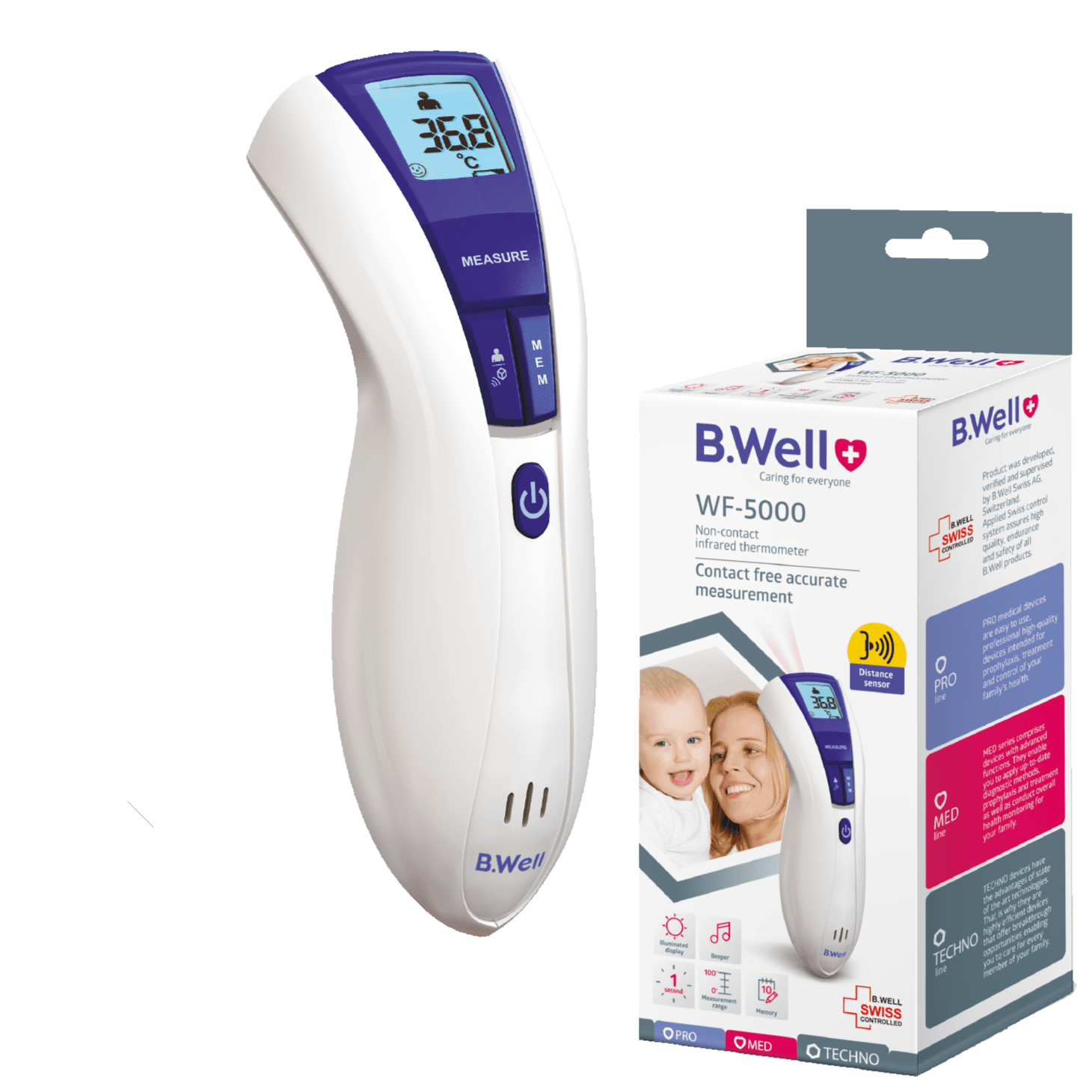 B.well Th-7000 Noncontact Infrared Thermometer