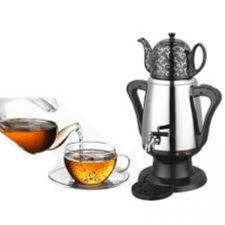 ELECTRIC SAMOVAR  Dual System 1800W POWER  Green Lion  BLACK- 