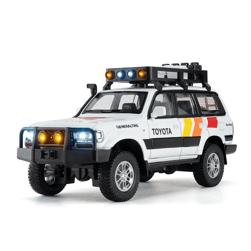 Toyota Land Cruiser LC80 SUV Die Cast Light And Sound Car
