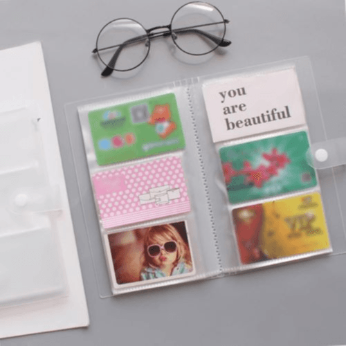 240 Card Slot ID Clip PP Matte Business Card Holder Case