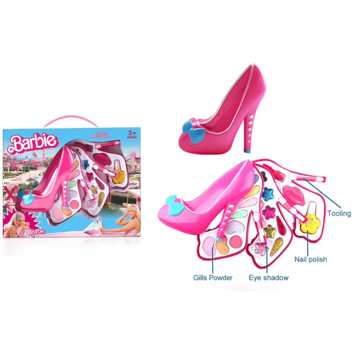 Barbie Triple Heels Suit Makeup set For Girls - (MSIS94)