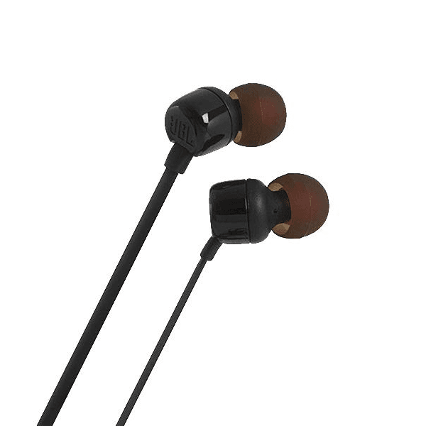 JBL Tune 110 In-Ear Headphones with Microphone - Black