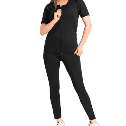 Sauna Suit With Zipper Unisex - Large