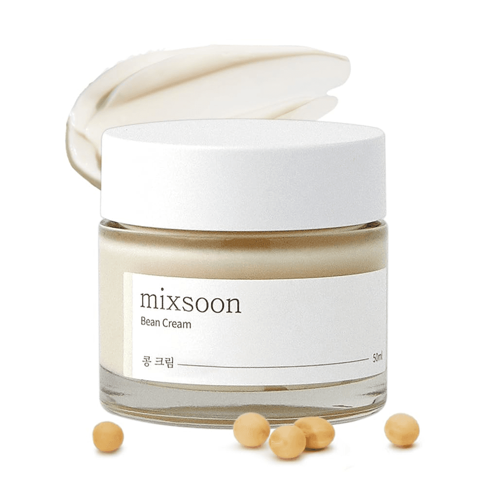 Mixsoon Bean Cream Vegansnail, Long-Lasting Soothing Hydration Cream For Face, Korean Skin Care 50Ml