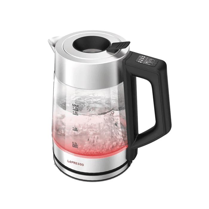 LePresso Illuminated Glass Kettle, - 2200W-black