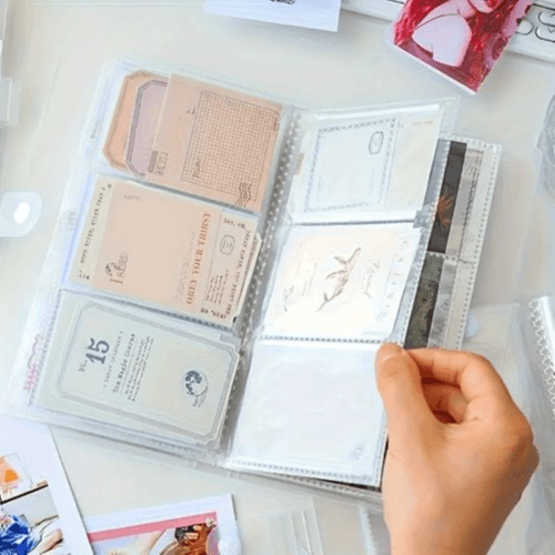 240 Card Slot ID Clip PP Matte Business Card Holder Case