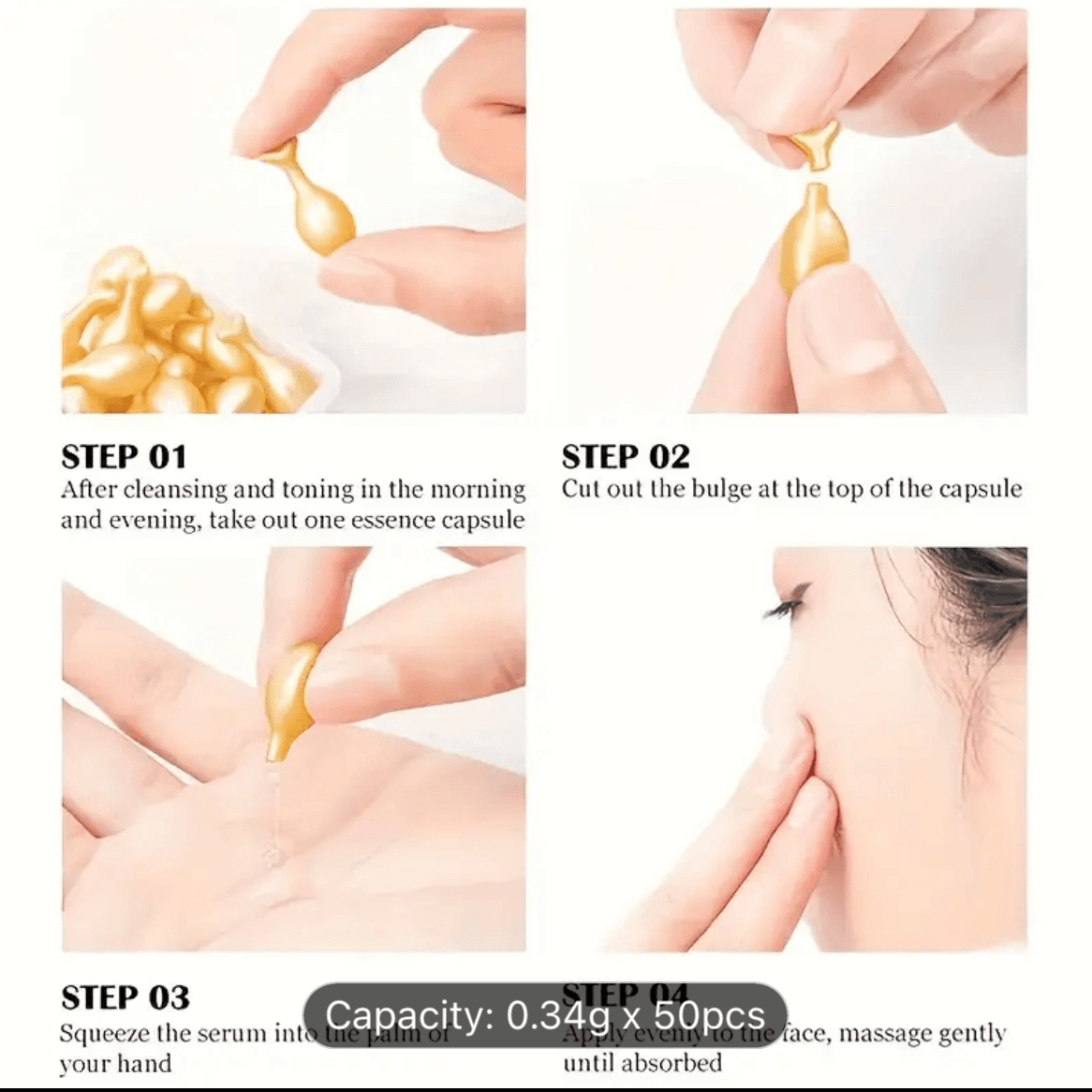 Facial Korean Beauty intense moisturizing capsules
