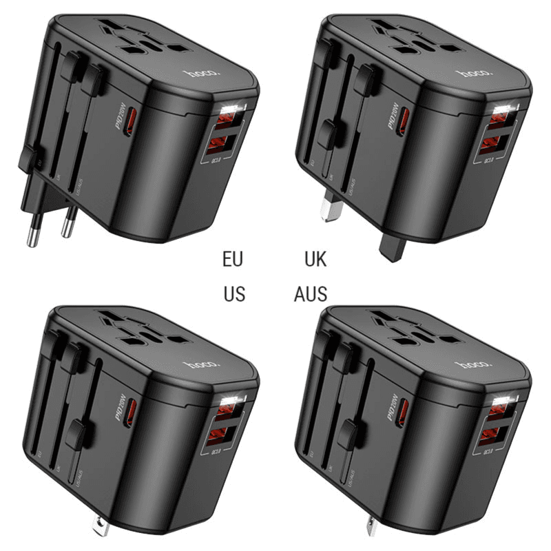 Hoco Conversion Multi charger “AC15 Walker” PD20W EU / US / UK / AU