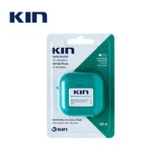 KIN DENTAL FLOSS MINT WAXED WITH FLOURIDE 50M